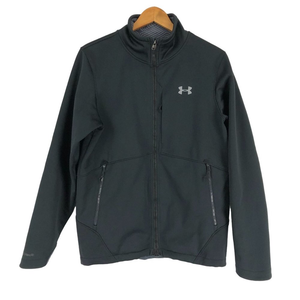 Under Armour Men's Size Small ColdGear Infrared Storm Full MagZip Black Jacket